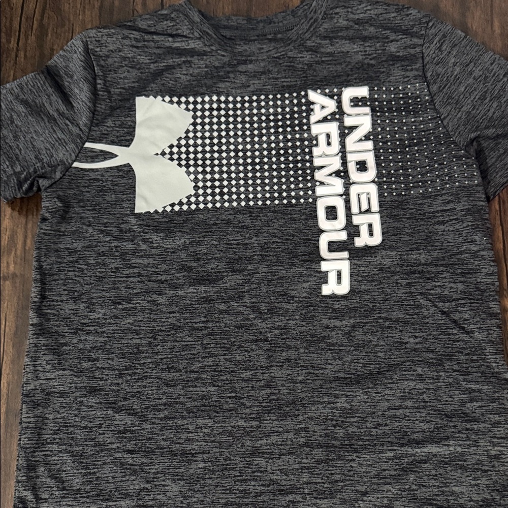 Under Armour Kids Charcoal Gray Tee